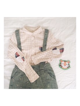 「Gozo（ゴソ）のアイテム（トップス）」を使った、ShineYuanさん（レディース・168cm）の春コーディネート