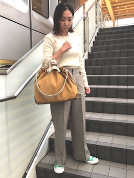 「LAZY SUSAN（レイジースーザン）のアイテム」を使った、LAZY SUSAN 新宿ミロード店さん（レディース・156cm）の秋コーディネート