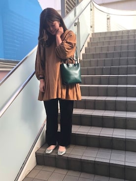 「LAZY SUSAN（レイジースーザン）のアイテム」を使った、LAZY SUSAN 新宿ミロード店さん（レディース・156cm）の冬コーディネート