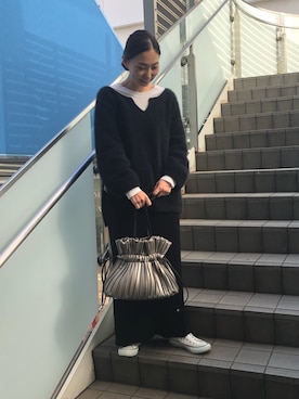 「LAZY SUSAN（レイジースーザン）のアイテム」を使った、LAZY SUSAN 新宿ミロード店さん（レディース・156cm）の冬コーディネート