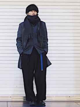 「STUDIOUS（ステュディオス）のアイテム（ジャケット/アウター）」を使った、Ryoさん（メンズ・168cm）の冬コーディネート