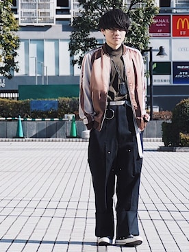 「STUDIOUS（ステュディオス）のアイテム（ジャケット/アウター）」を使った、Ryoさん（メンズ・168cm）の冬コーディネート