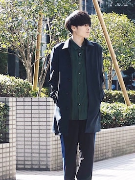 「STUDIOUS（ステュディオス）のアイテム（ジャケット/アウター）」を使った、Ryoさん（メンズ・168cm）の冬コーディネート