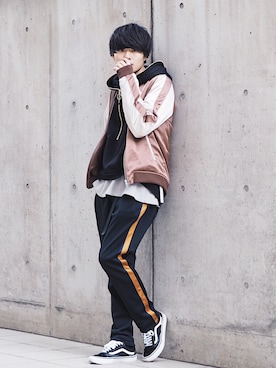「STUDIOUS（ステュディオス）のアイテム（ジャケット/アウター）」を使った、Ryoさん（メンズ・168cm）の冬コーディネート
