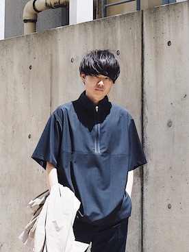 「soe（ソーイ）のアイテム」を使った、Ryoさん（メンズ・168cm）の春コーディネート