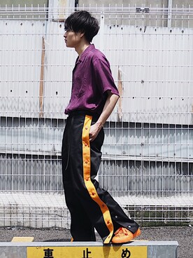 「MYne（マイン）のアイテム」を使った、Ryoさん（メンズ・168cm）の春コーディネート