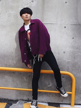 「doublet（ダブレット）のアイテム（Tシャツ/カットソー）」を使った、Ryoさん（メンズ・168cm）の夏コーディネート