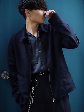 「NEONSIGN（ネオンサイン）のアイテム（パンツ）」を使った、Ryoさん（メンズ・168cm）の秋コーディネート