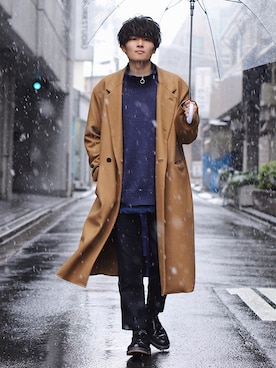 「FUKAMI（フカミ）のアイテム」を使った、Ryoさん（メンズ・168cm）の冬コーディネート