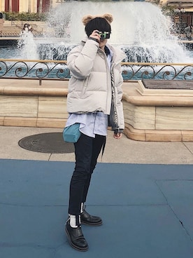 「WhoWhat（フーワット）のアイテム（バッグ）」を使った、Ryoさん（メンズ・168cm）の冬コーディネート