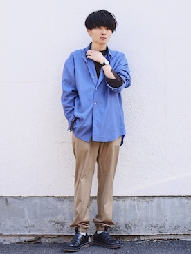 「THEE（シー）のアイテム」を使った、Ryoさん（メンズ・168cm）の春コーディネート