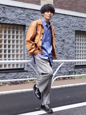 「THEE（シー）のアイテム」を使った、Ryoさん（メンズ・168cm）の春コーディネート