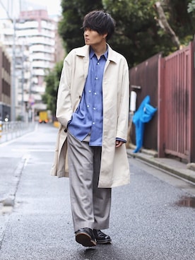 「THEE（シー）のアイテム」を使った、Ryoさん（メンズ・168cm）の春コーディネート