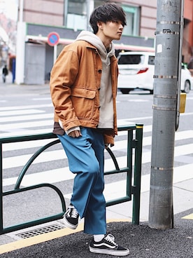 「LIDNM（リドム）のアイテム（その他）」を使った、Ryoさん（メンズ・168cm）の春コーディネート