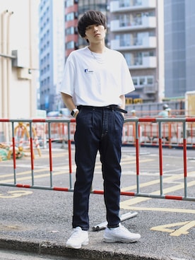 「ADER error（アーダーエラー）のアイテム（トップス）」を使った、Ryoさん（メンズ・168cm）の夏コーディネート