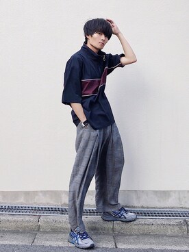 「YARD PLUS（ヤードプリュス）のアイテム（トップス）」を使った、Ryoさん（メンズ・168cm）の夏コーディネート