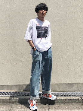 「doublet（ダブレット）のアイテム（Tシャツ/カットソー）」を使った、Ryoさん（メンズ・168cm）の夏コーディネート