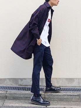 「soe（ソーイ）のアイテム」を使った、Ryoさん（メンズ・168cm）の夏コーディネート