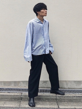 「THEE（シー）のアイテム」を使った、Ryoさん（メンズ・168cm）の夏コーディネート