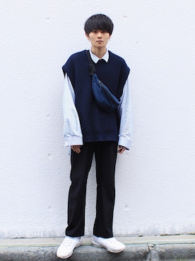 「THEE（シー）のアイテム」を使った、Ryoさん（メンズ・168cm）の秋コーディネート