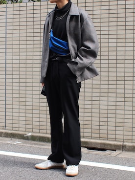 「Curly（カーリー）のアイテム（バッグ）」を使った、Ryoさん（メンズ・168cm）の秋コーディネート