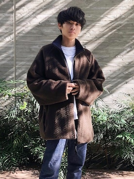 「ESSAY（エッセイ）のアイテム（ジャケット/アウター）」を使った、Ryoさん（メンズ・168cm）の秋コーディネート