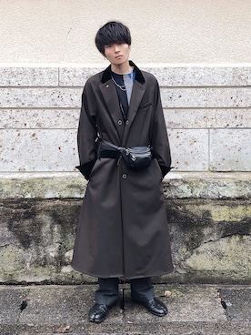 「SUNSEA（サンシー）のアイテム（ジャケット/アウター）」を使った、Ryoさん（メンズ・168cm）の秋コーディネート