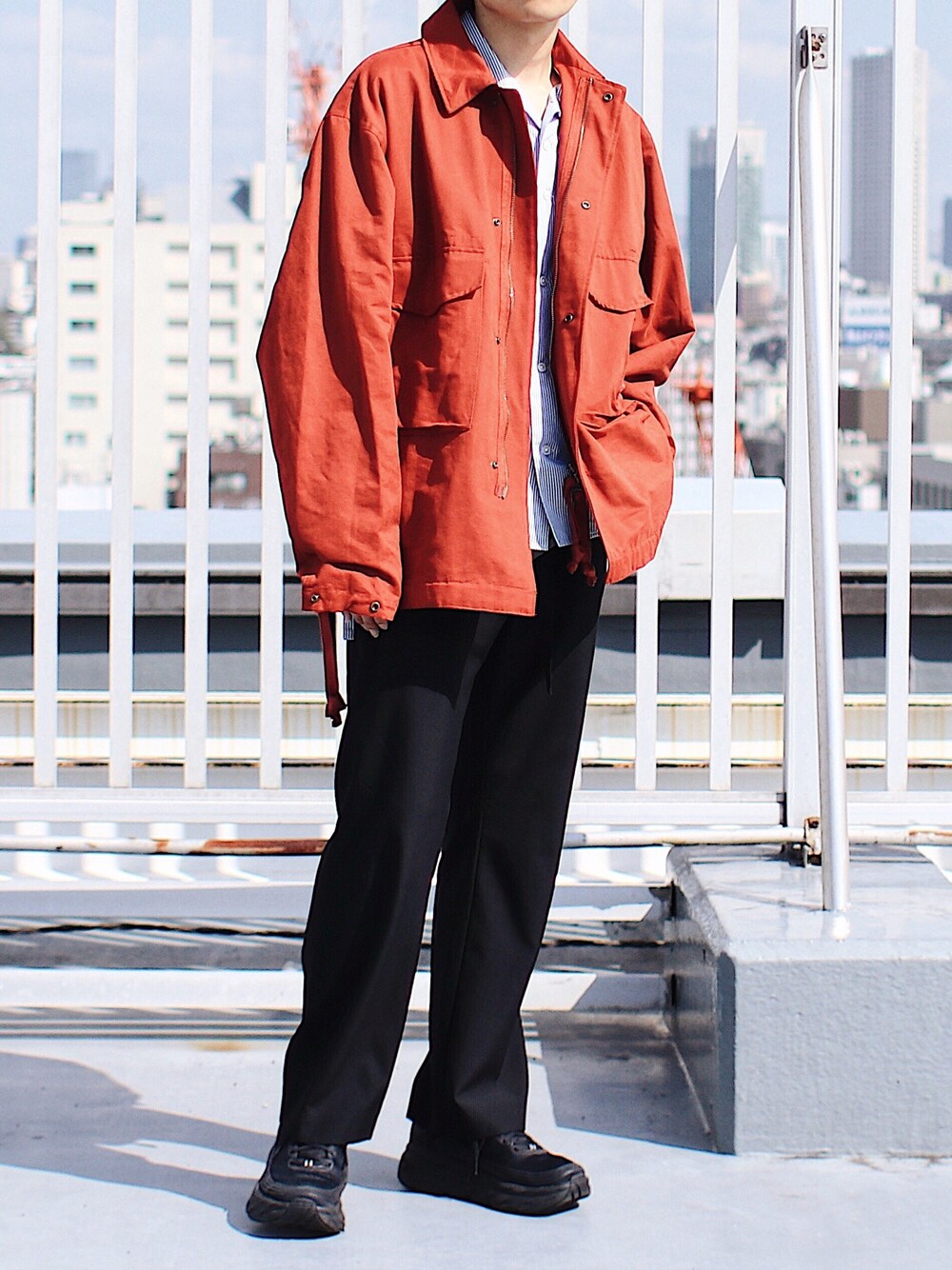 Ryoさんの「M-65 ミリタリーフィールドジャケット（EMMA CLOTHES）」を使ったコーディネート