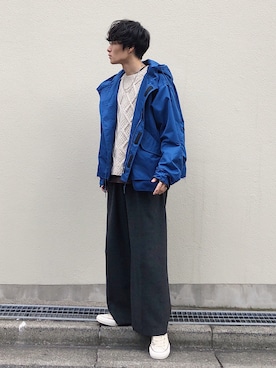 「CONVERSE ADDICT（コンバースアディクト）のアイテム」を使った、Ryoさん（メンズ・168cm）の冬コーディネート