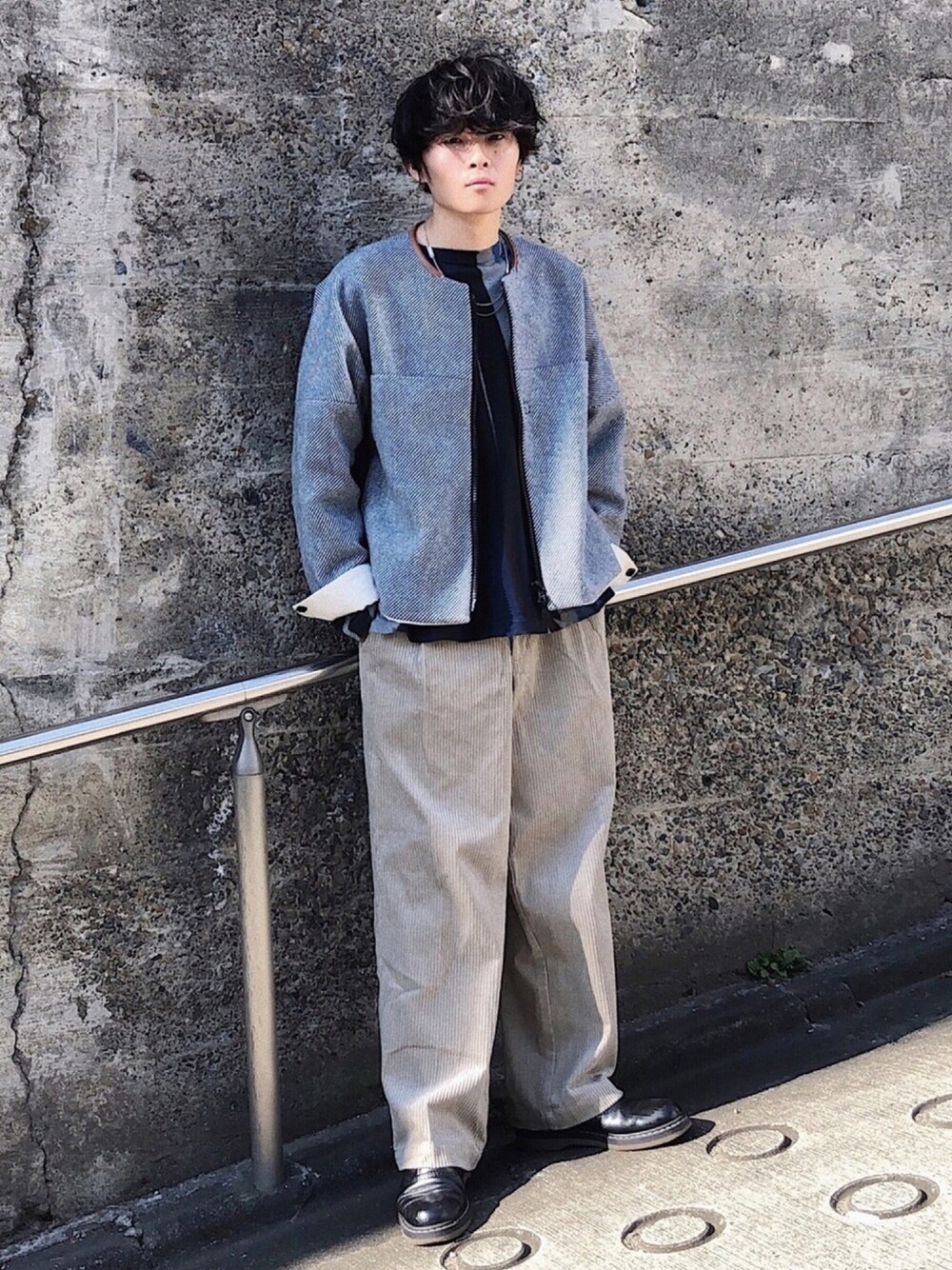 Ryoさんの「5.5Wコーデュロイワイドパンツ（EMMA CLOTHES）」を使ったコーディネート