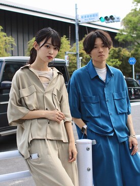 「RYO TAKASHIMA（リョウタカシマ）のアイテム（トップス）」を使った、Ryoさん（メンズ・168cm）の春コーディネート