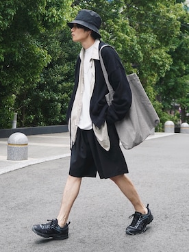 「KIKO KOSTADINOV（キコ コスタディノフ）のアイテム（シューズ）」を使った、Ryoさん（メンズ・168cm）の夏コーディネート
