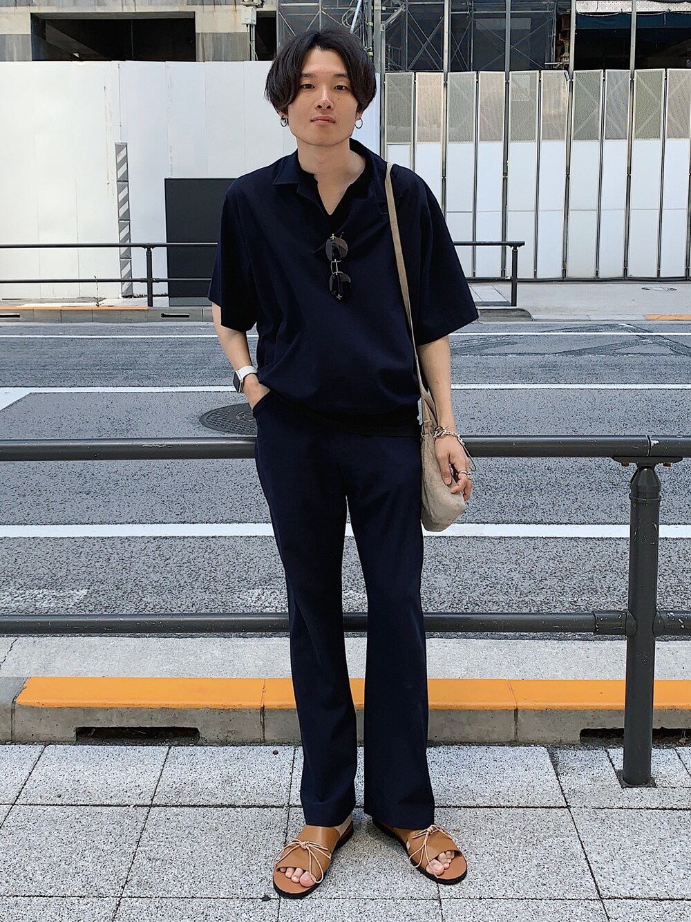 Ryo｜SUNSEAのポロシャツを使ったコーディネート - WEAR