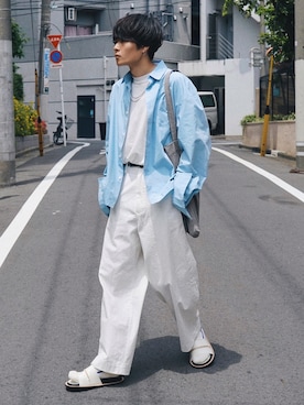 「DIGAWEL（ディガウェル）のアイテム」を使った、Ryoさん（メンズ・168cm）の夏コーディネート