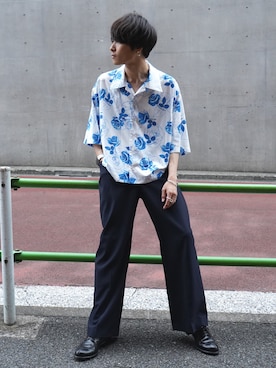 「RYO TAKASHIMA（リョウタカシマ）のアイテム（トップス）」を使った、Ryoさん（メンズ・168cm）の夏コーディネート
