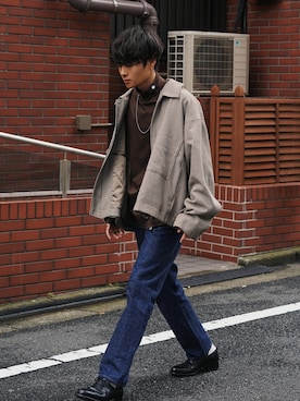 「RYO TAKASHIMA（リョウタカシマ）のアイテム（トップス）」を使った、Ryoさん（メンズ・168cm）の秋コーディネート