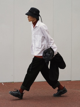 「RYO TAKASHIMA（リョウタカシマ）のアイテム（帽子）」を使った、Ryoさん（メンズ・168cm）の秋コーディネート