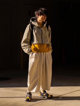 「Sillage（シアージ）のアイテム（ジャケット/アウター）」を使った、Ryoさん（メンズ・168cm）の冬コーディネート