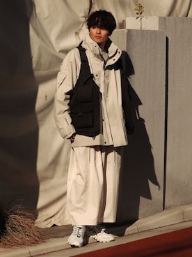 「Sillage（シアージ）のアイテム」を使った、Ryoさん（メンズ・168cm）の冬コーディネート