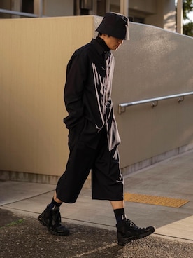 「OAMC（オーエーエムシー）のアイテム（ジャケット/アウター）」を使った、Ryoさん（メンズ・168cm）の冬コーディネート
