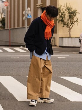「RYO TAKASHIMA（リョウタカシマ）のアイテム（ジャケット/アウター）」を使った、Ryoさん（メンズ・168cm）の冬コーディネート