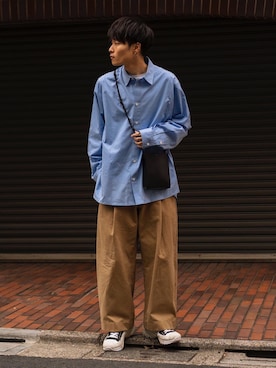 「RYO TAKASHIMA（リョウタカシマ）のアイテム（トップス）」を使った、Ryoさん（メンズ・168cm）の冬コーディネート