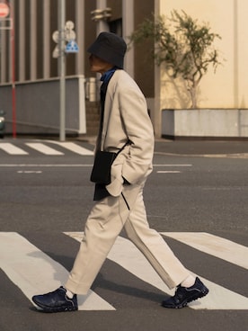 「STUDIO NICHOLSON（スタジオニコルソン）のアイテム（ジャケット/アウター）」を使った、Ryoさん（メンズ・168cm）の冬コーディネート