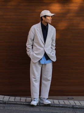 「STUDIO NICHOLSON（スタジオニコルソン）のアイテム（ジャケット/アウター）」を使った、Ryoさん（メンズ・168cm）の冬コーディネート
