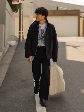「RYO TAKASHIMA（リョウタカシマ）のアイテム（トップス）」を使った、Ryoさん（メンズ・168cm）の春コーディネート