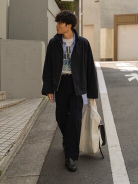 「RYO TAKASHIMA（リョウタカシマ）のアイテム（トップス）」を使った、Ryoさん（メンズ・168cm）の春コーディネート