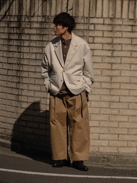 「RYO TAKASHIMA（リョウタカシマ）のアイテム（ジャケット/アウター）」を使った、Ryoさん（メンズ・168cm）の春コーディネート