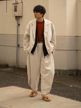 「RYO TAKASHIMA（リョウタカシマ）のアイテム（ジャケット/アウター）」を使った、Ryoさん（メンズ・168cm）の春コーディネート