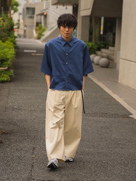 「RYO TAKASHIMA（リョウタカシマ）のアイテム（トップス）」を使った、Ryoさん（メンズ・168cm）の春コーディネート