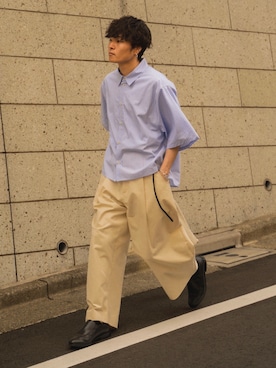 「RYO TAKASHIMA（リョウタカシマ）のアイテム（トップス）」を使った、Ryoさん（メンズ・168cm）の夏コーディネート
